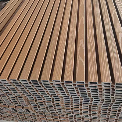  Exterior WPC wall cladding and grille