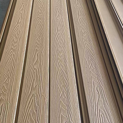  Exterior WPC wall cladding and grille