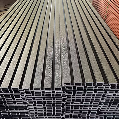  Exterior WPC wall cladding and grille