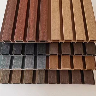 Exterior WPC wall cladding and grille